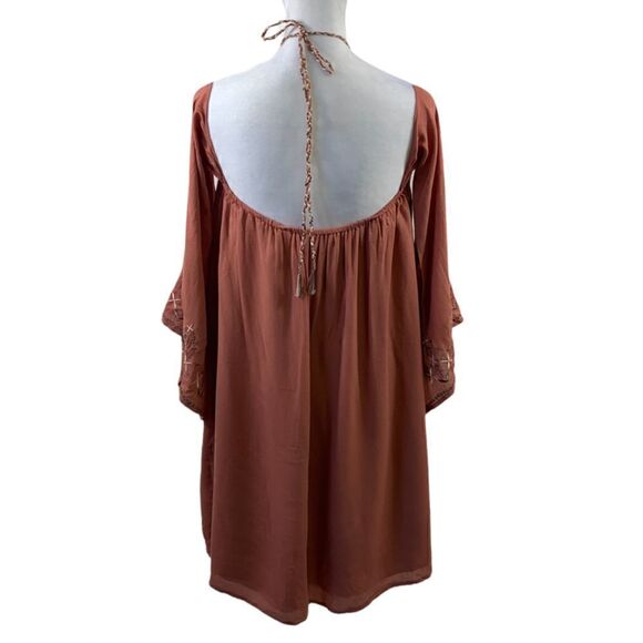 TJD Desert Rose Boho Mini Dress Size S - Picture 2 of 13